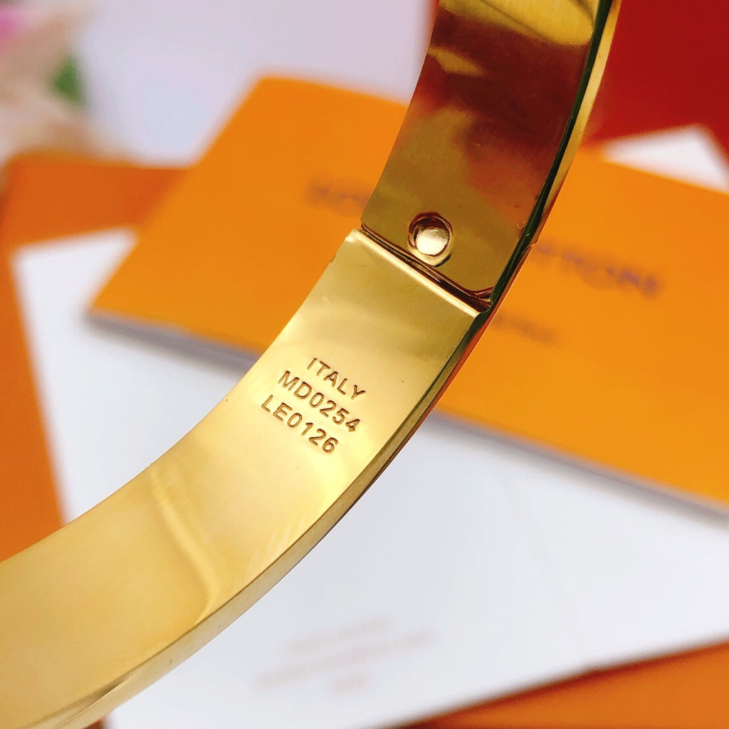 Louis Vuitton Gold-Tone Monogram Bangle - album image 6