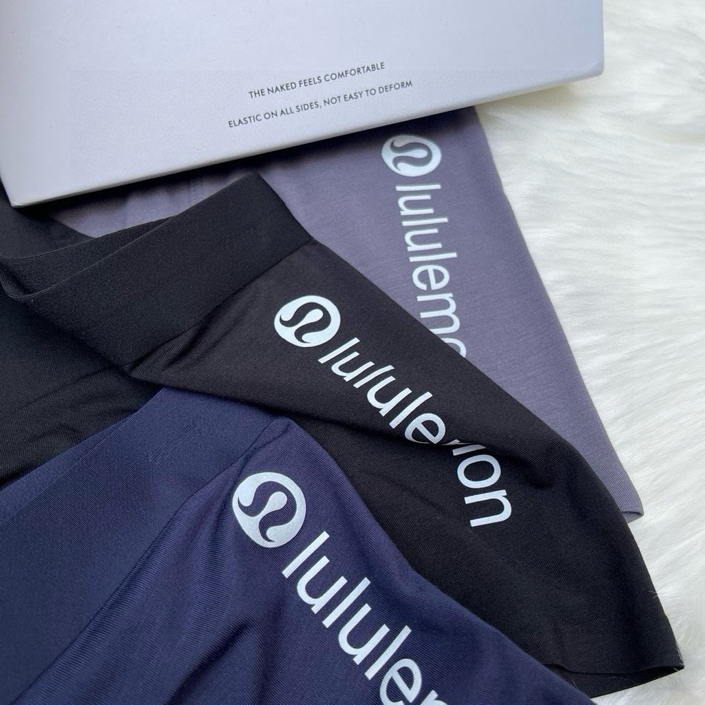 Lululemon navy vertical side letter boxer briefs - view 3