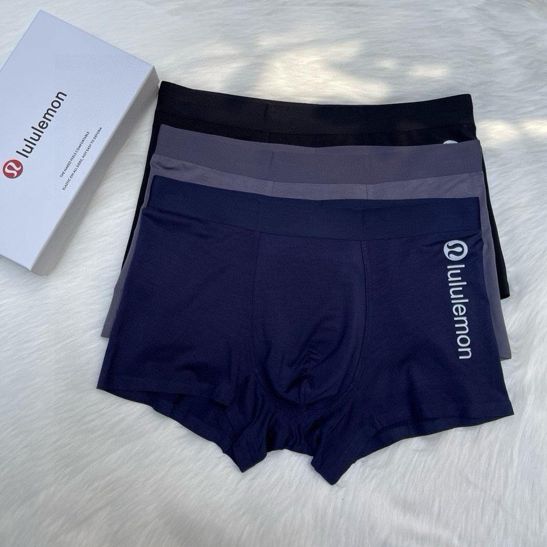 Lululemon navy vertical side letter boxer briefs - view 1