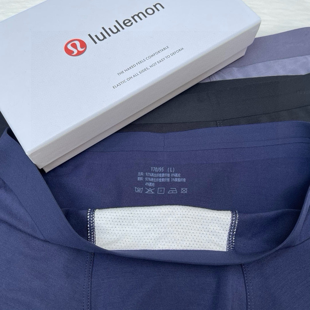 Lululemon navy vertical side letter boxer briefs - view 7