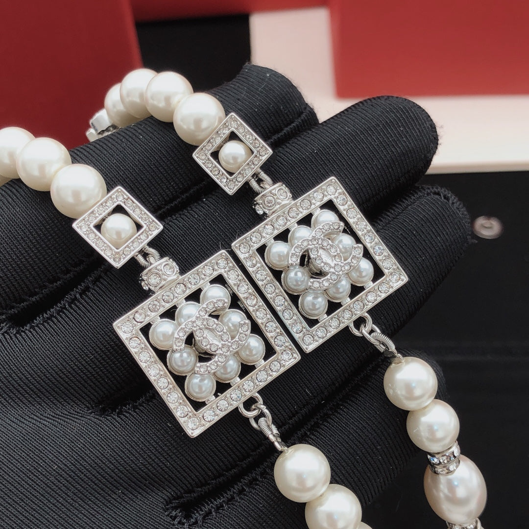 Chanel Pearl Square Necklace - album image 1