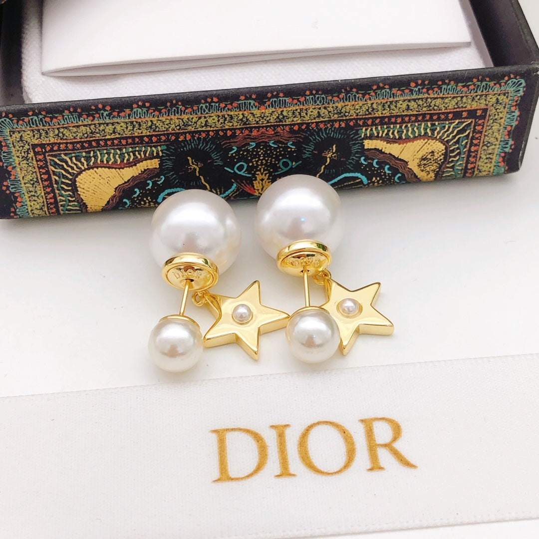 Dior Large Star Pearl-Look Earrings - product image 9