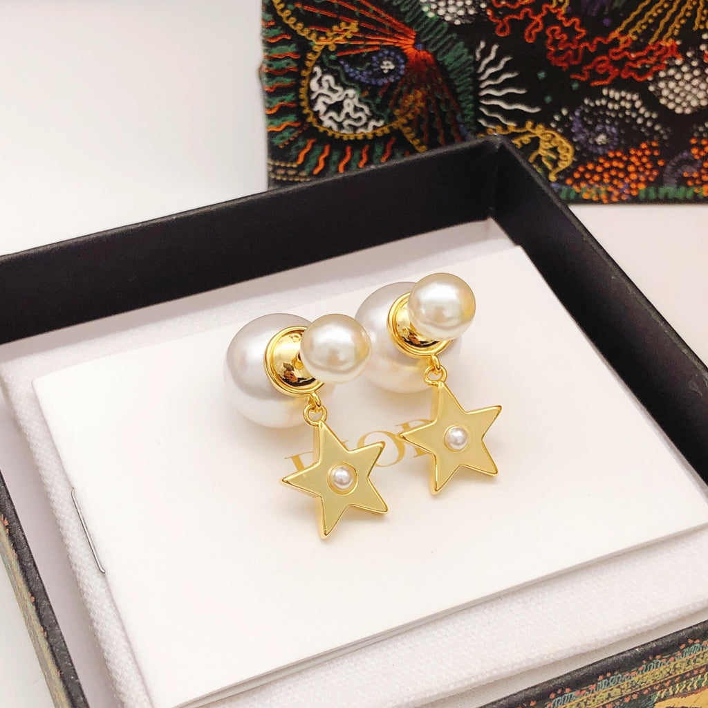 Dior Large Star Pearl-Look Earrings - product image 6