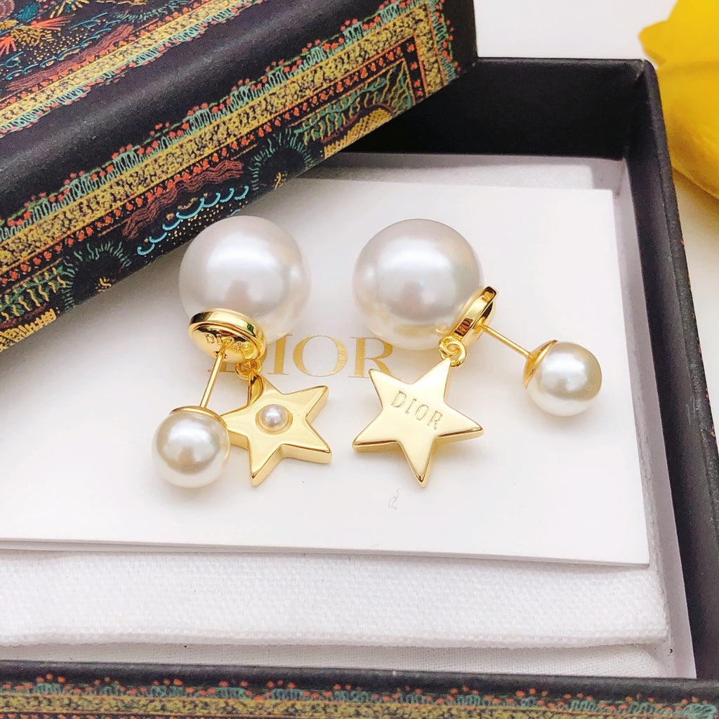 Dior Large Star Pearl-Look Earrings - product image 8
