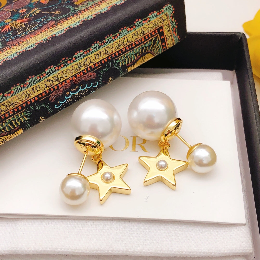 Dior Large Star Pearl-Look Earrings - product image 7