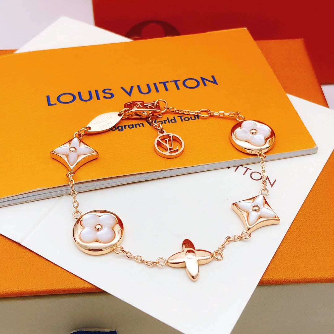 Louis Vuitton Rose Gold-Tone Gold-Tone White Mother-of-Pearl Bracelet - album image 1
