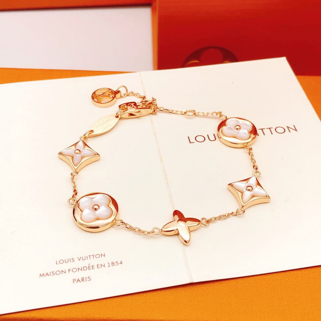 Louis Vuitton Rose Gold-Tone Gold-Tone White Mother-of-Pearl Bracelet - album image 4