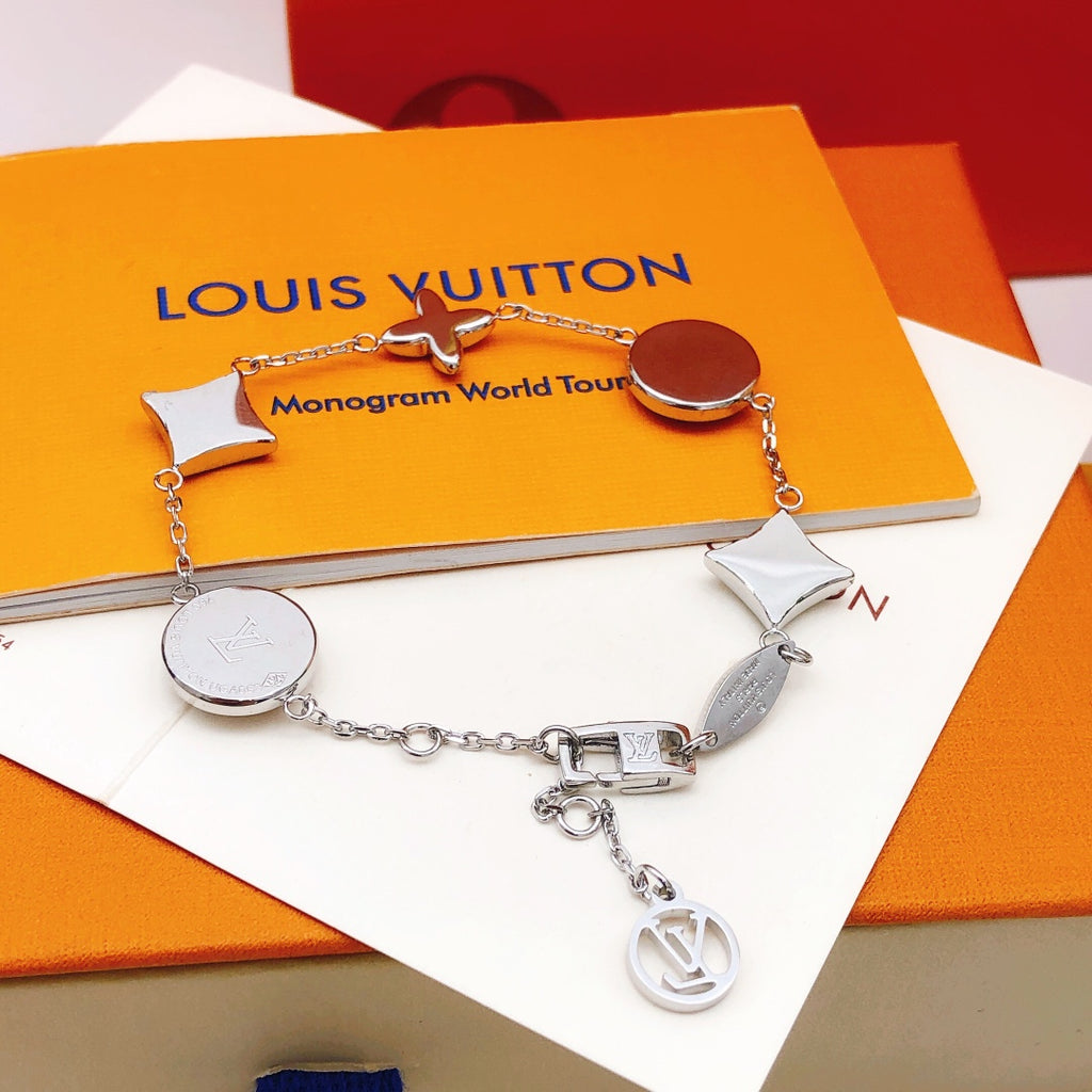 Louis Vuitton Silver-Tone White Mother-of-Pearl Bracelet - album image 3
