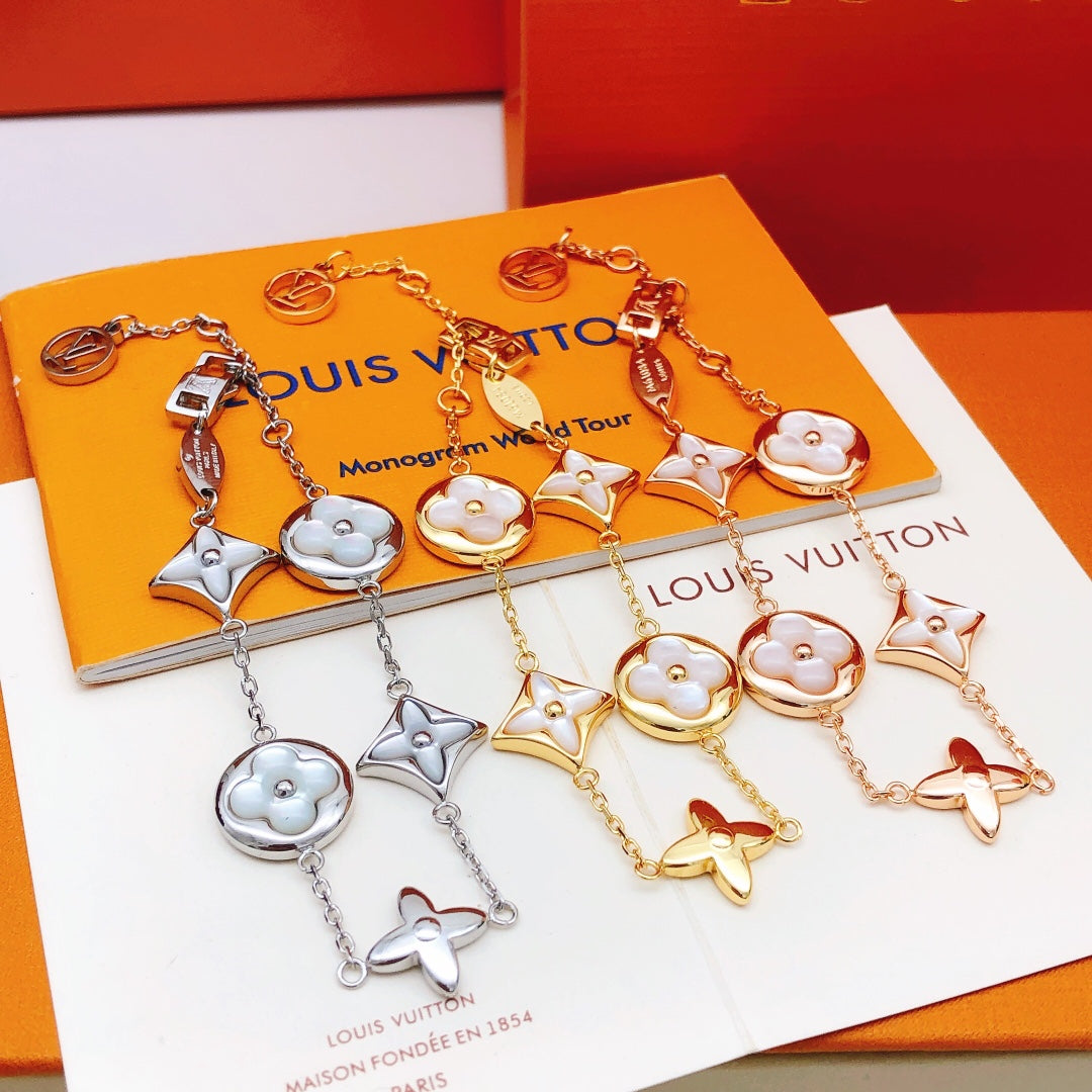 Louis Vuitton Silver-Tone White Mother-of-Pearl Bracelet - album image 6