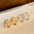 Chanel Rose Rose Gold-Tone Stud Earrings - album image 1