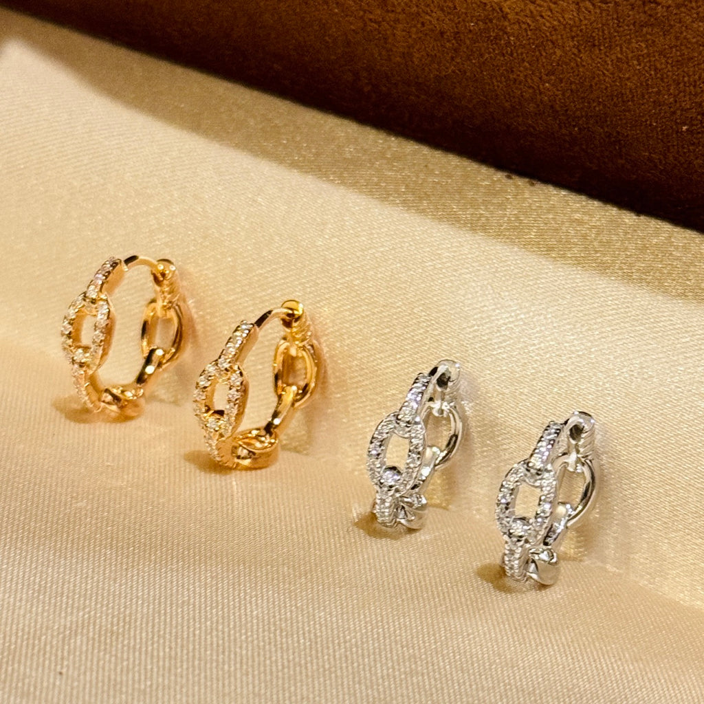 Chanel Rose Rose Gold-Tone Stud Earrings - album image 7