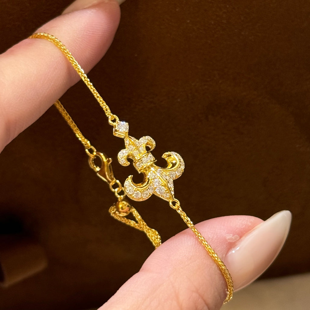 Chrome Hearts Gold-Tone Anchor Motif Bracelet - album image 5