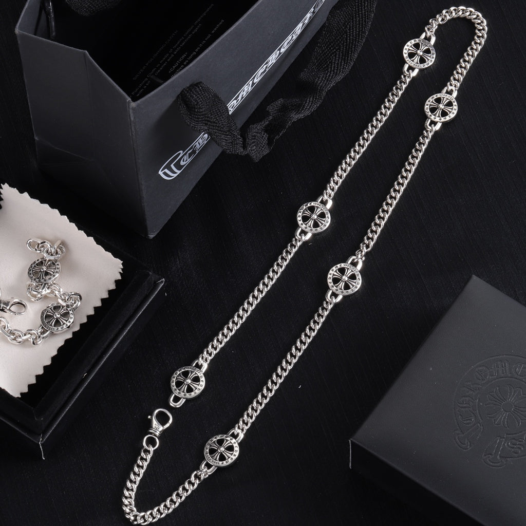 Chrome Hearts Round Cross Station Chain Jewelry - album image 4
