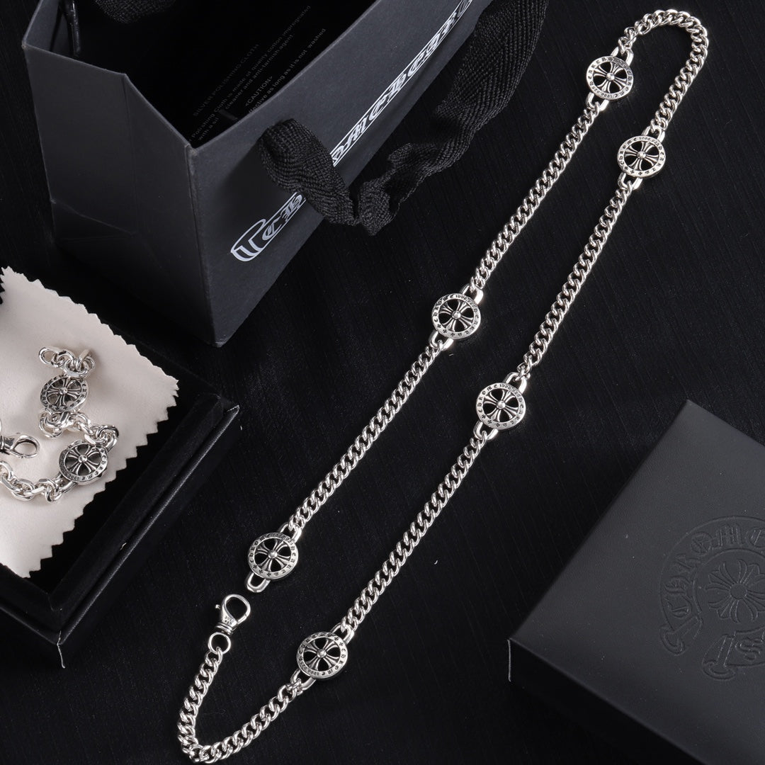 Chrome Hearts Round Cross Station Chain Jewelry - album image 4