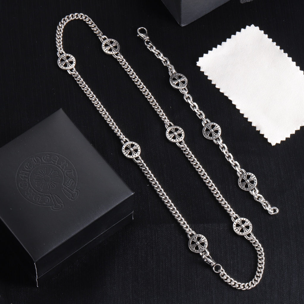 Chrome Hearts Round Cross Station Chain Jewelry - album image 1
