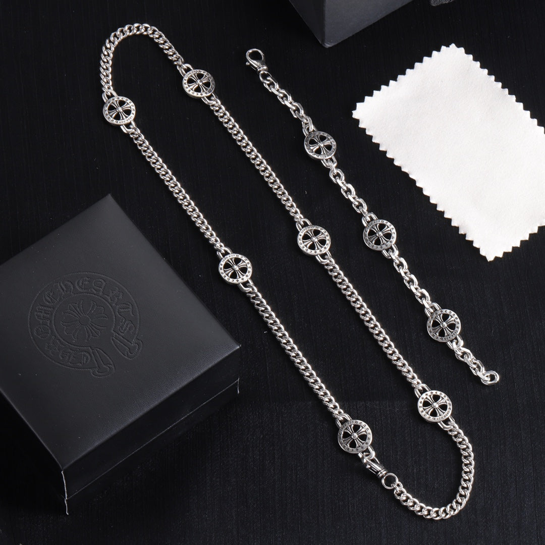 Chrome Hearts Round Cross Station Chain Jewelry - album image 1