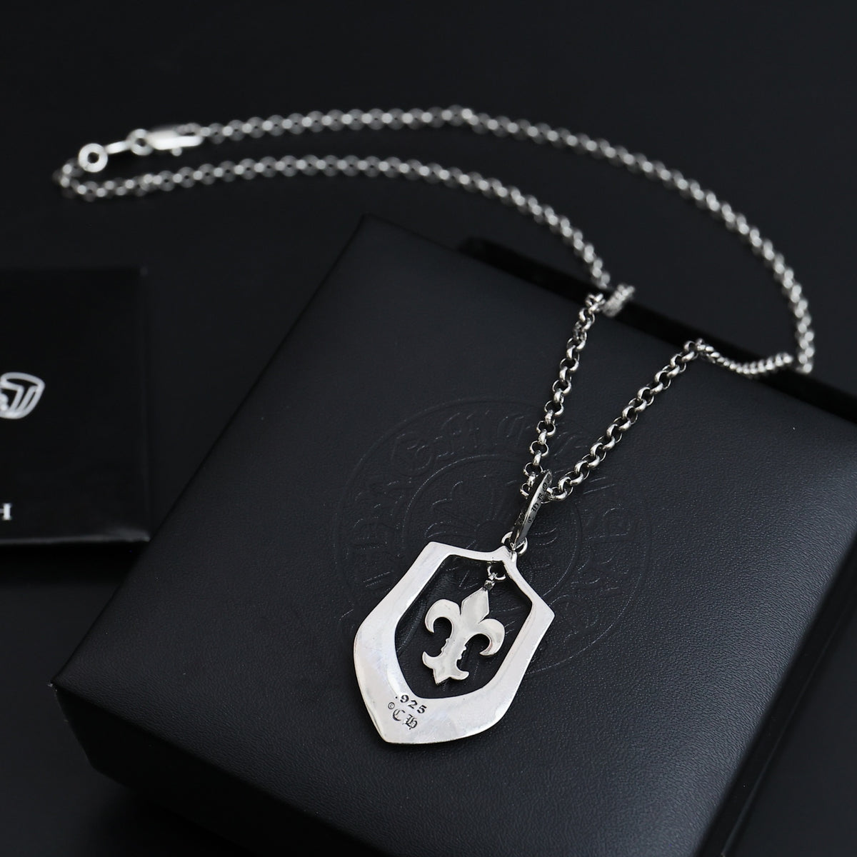 Chrome Hearts Ornate Crest Pendant Necklace - album image 3