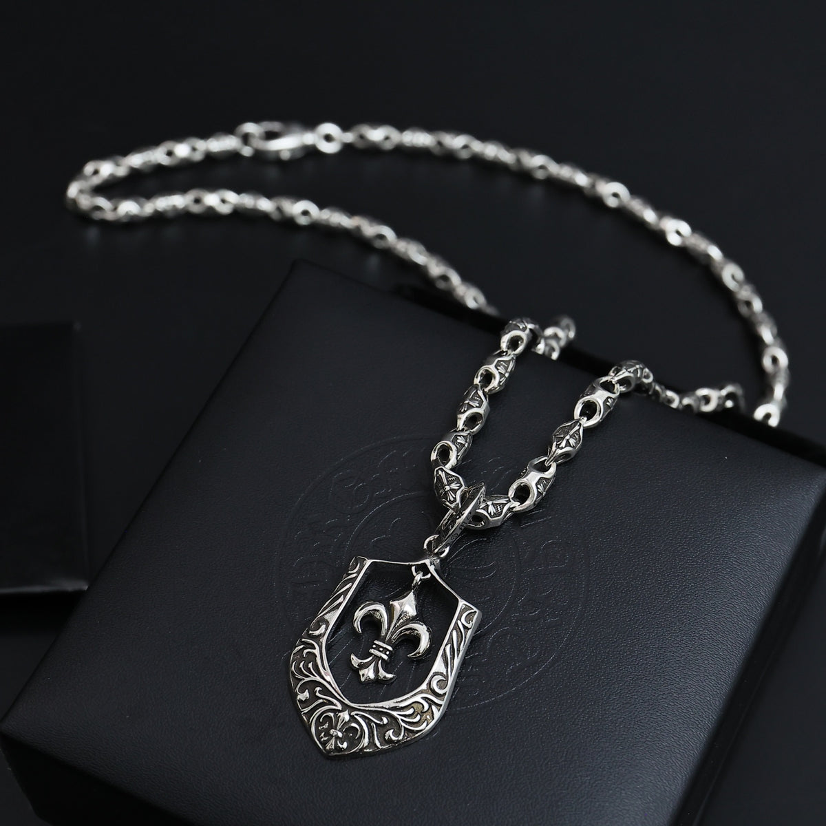 Chrome Hearts Ornate Crest Pendant Necklace - album image 2