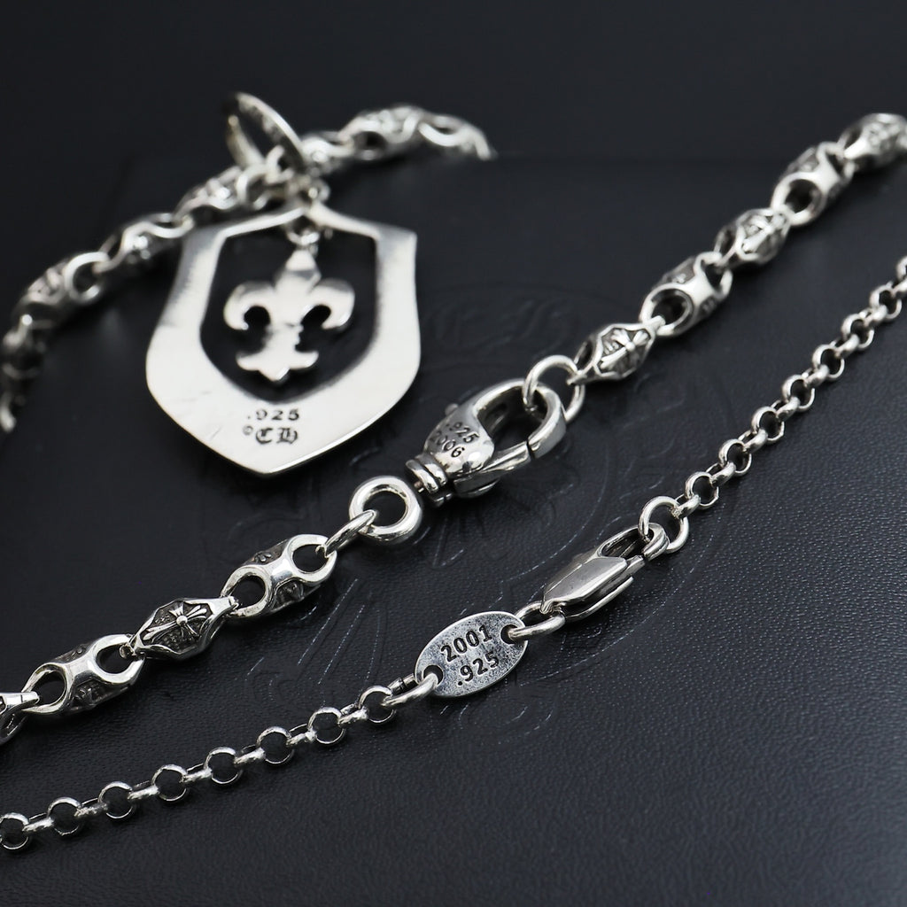 Chrome Hearts Ornate Crest Pendant Necklace - album image 6