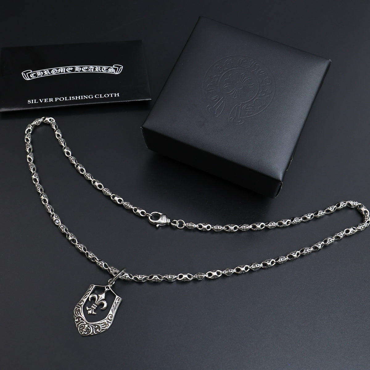 Chrome Hearts Ornate Crest Pendant Necklace - album image 4