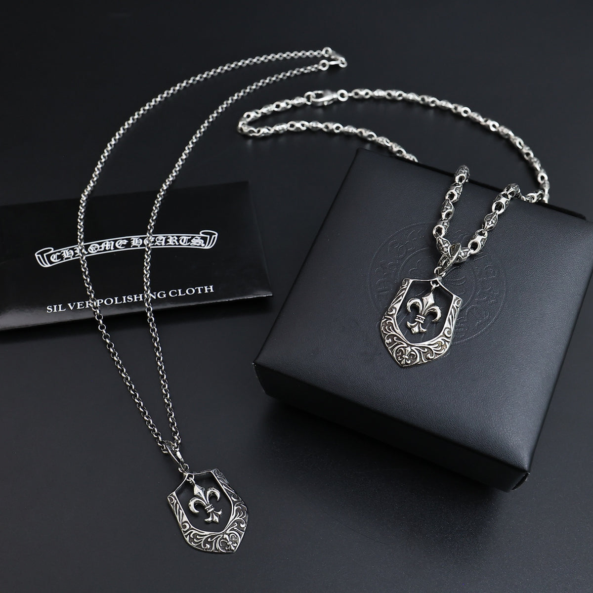 Chrome Hearts Ornate Crest Pendant Necklace - album image 1