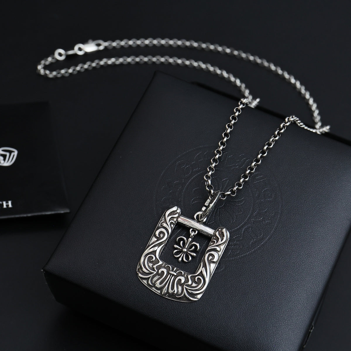 Chrome Hearts Square Frame Pendant Necklace - album image 2
