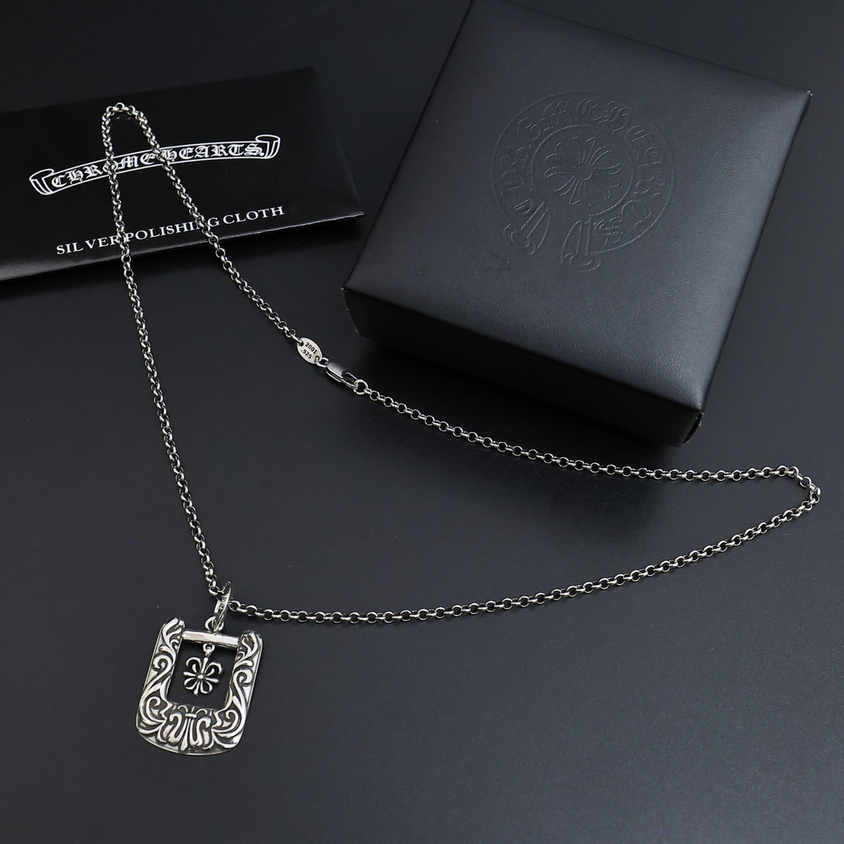 Chrome Hearts Square Frame Pendant Necklace - album image 4