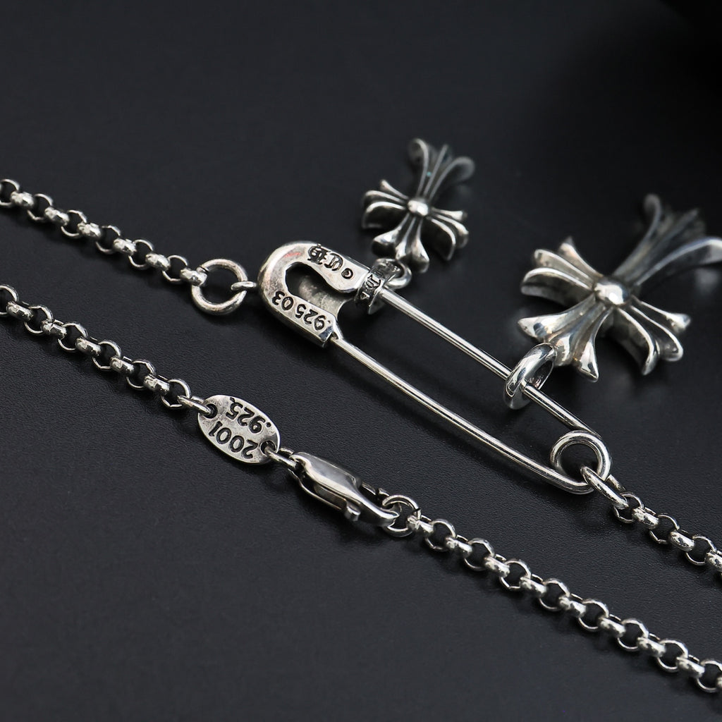 Chrome Hearts Twin Cross Charm Necklace - album image 6