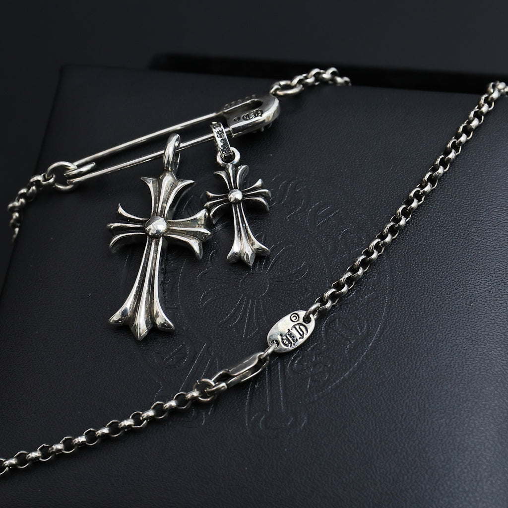 Chrome Hearts Twin Cross Charm Necklace - album image 5