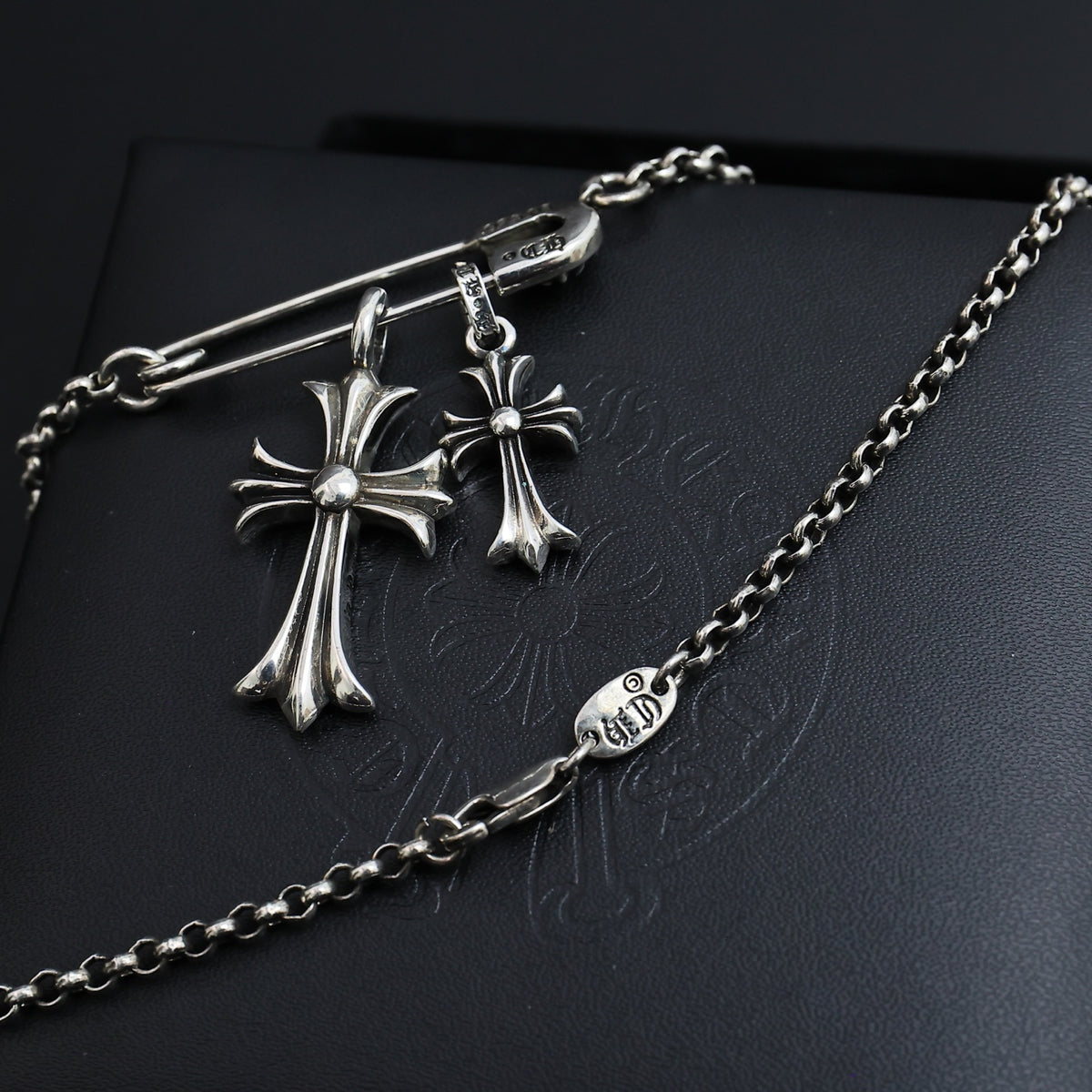 Chrome Hearts Twin Cross Charm Necklace - album image 5