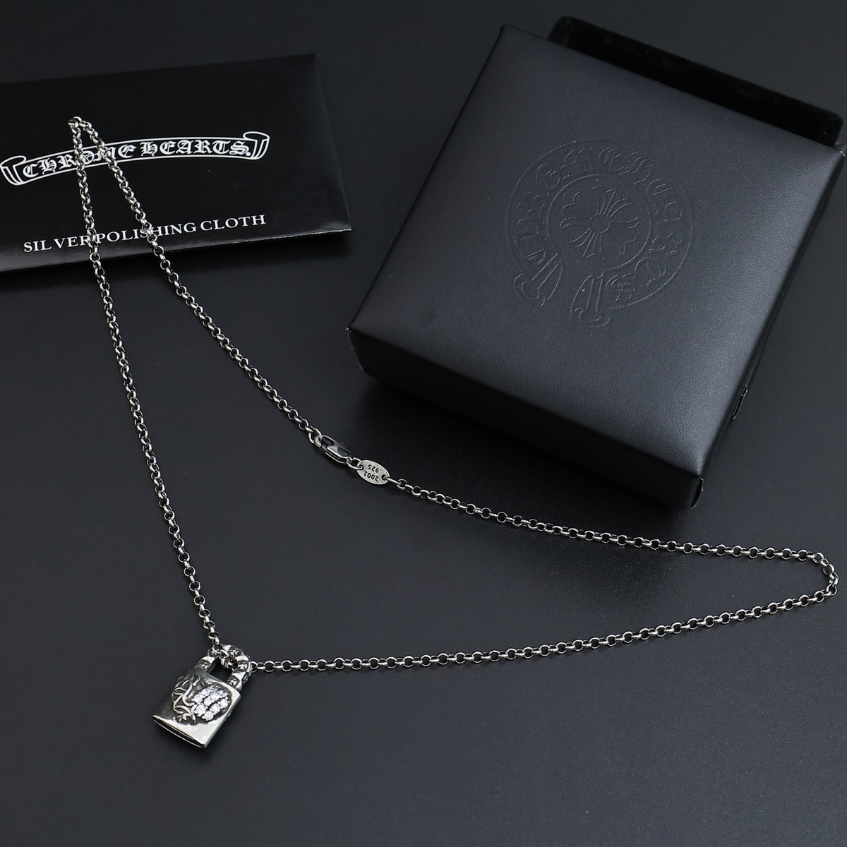 Chrome Hearts Small Ornamental Tag Necklace - album image 4