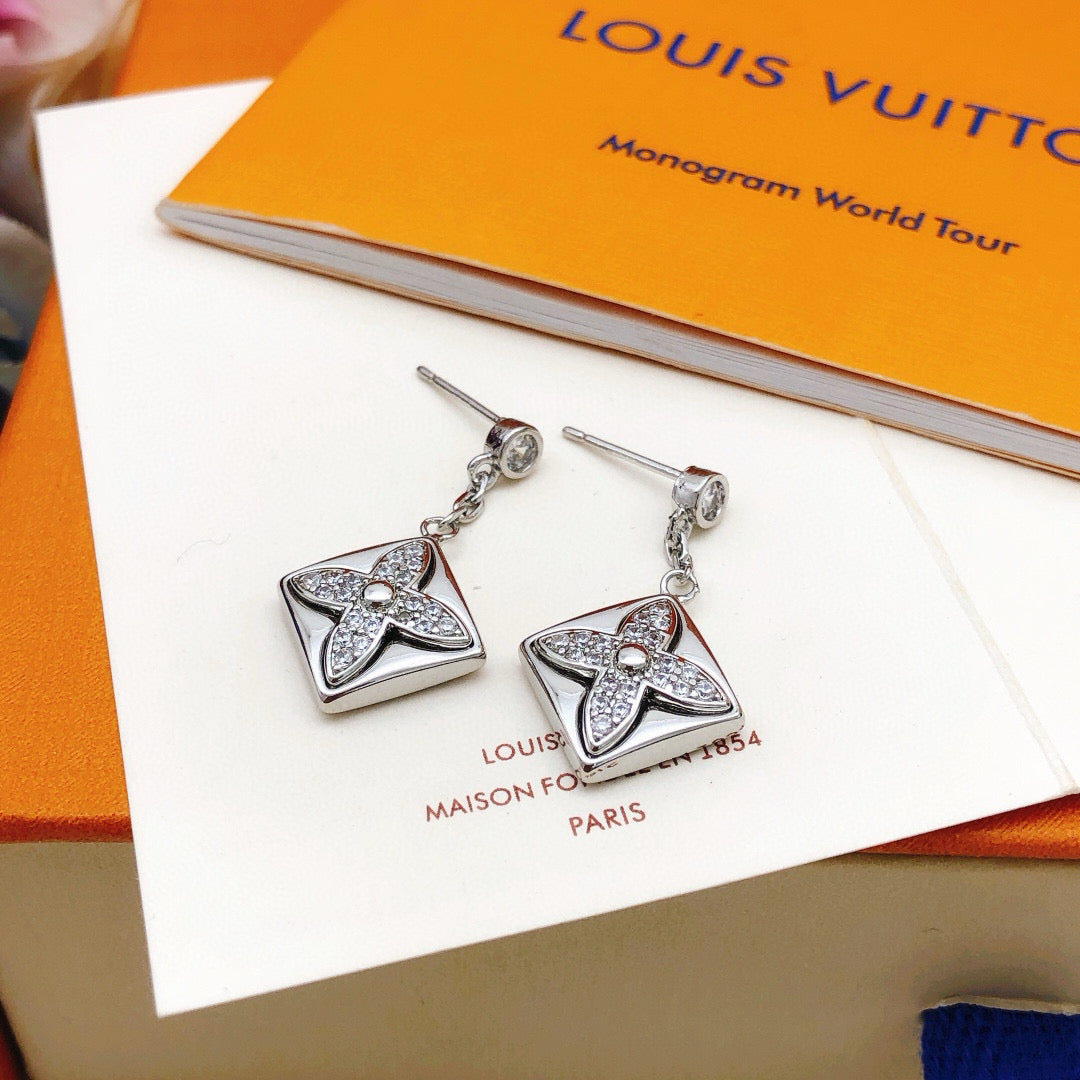 Louis Vuitton Silver-Tone Tassel Earrings - album image 1