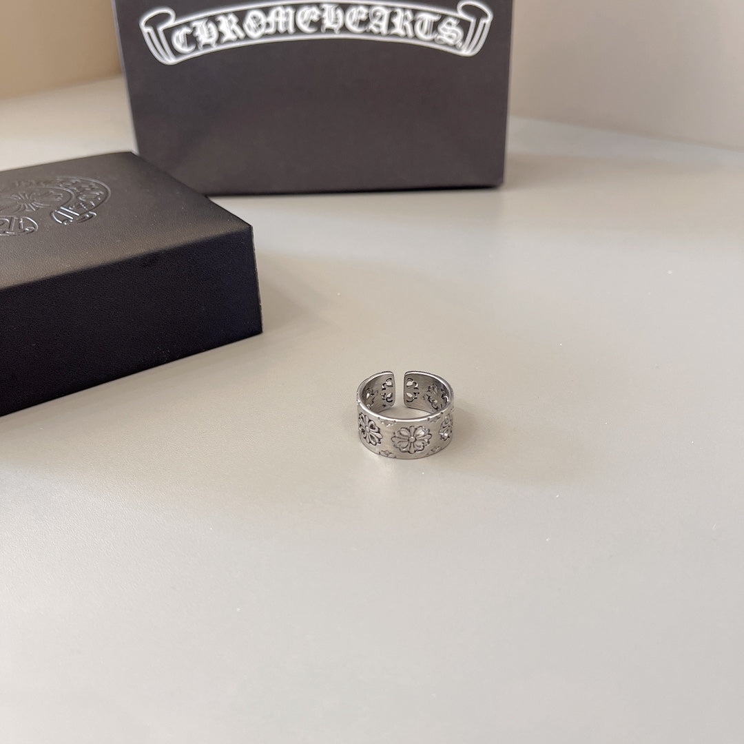 Chrome Hearts Wide Engraved Cylinder Ring - album image 5