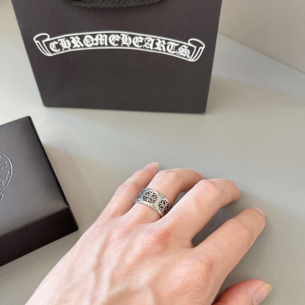 Chrome Hearts Wide Engraved Cylinder Ring - album image 4