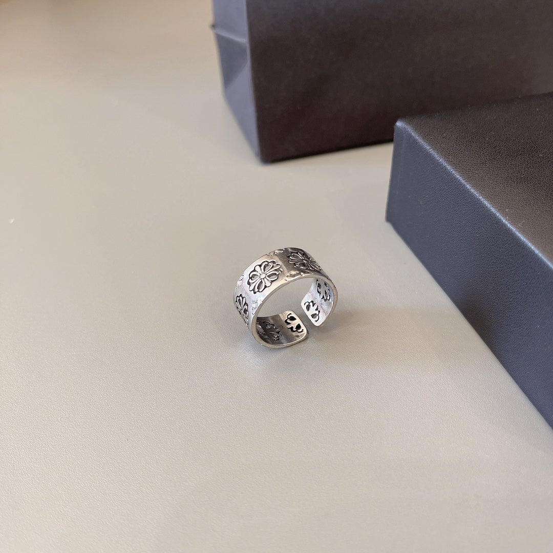 Chrome Hearts Wide Engraved Cylinder Ring - album image 8