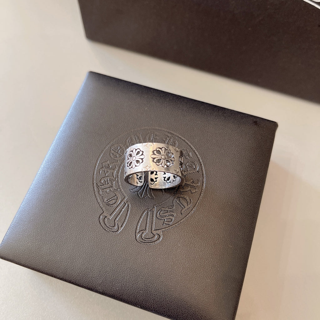 Chrome Hearts Wide Engraved Cylinder Ring - album image 3