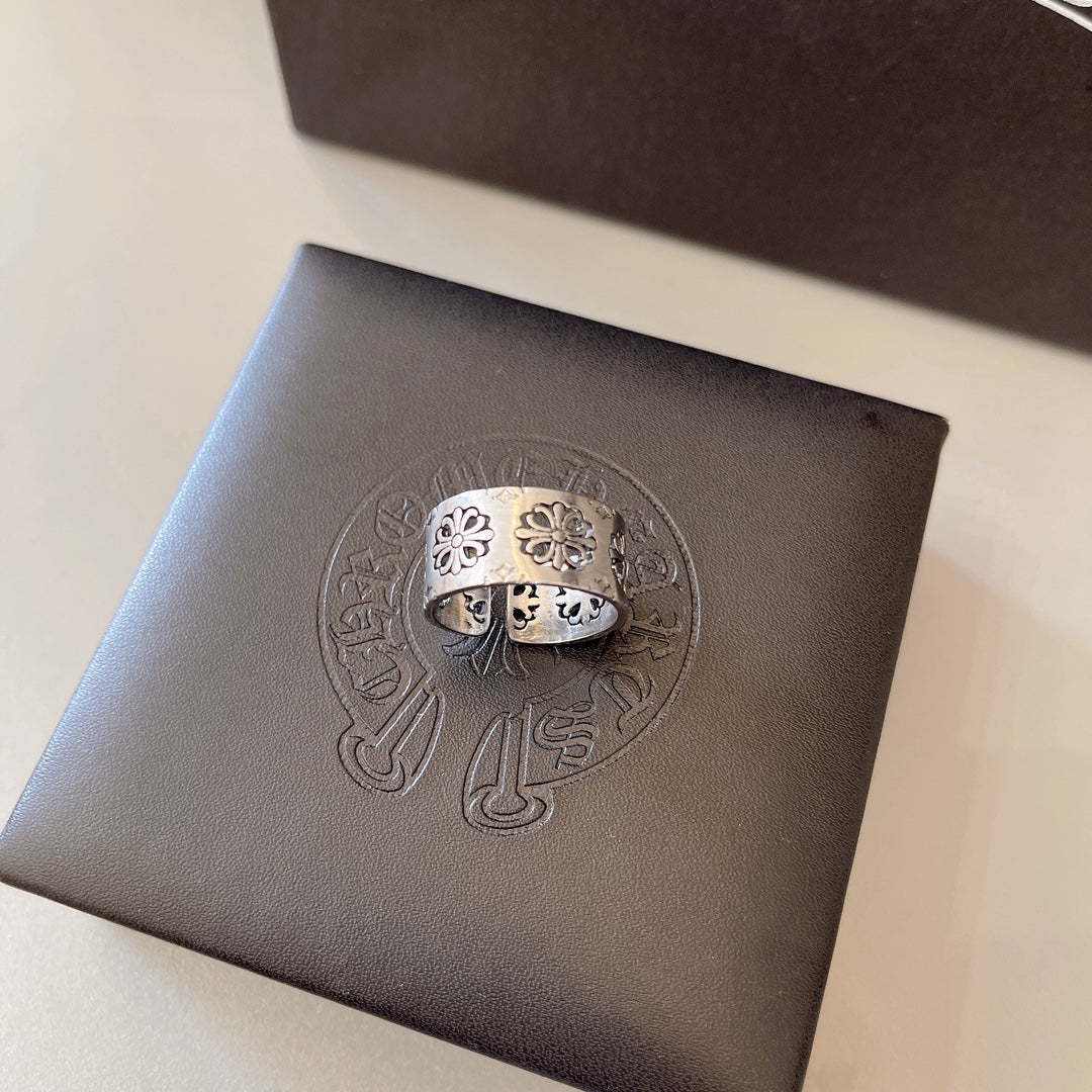 Chrome Hearts Wide Engraved Cylinder Ring - album image 3