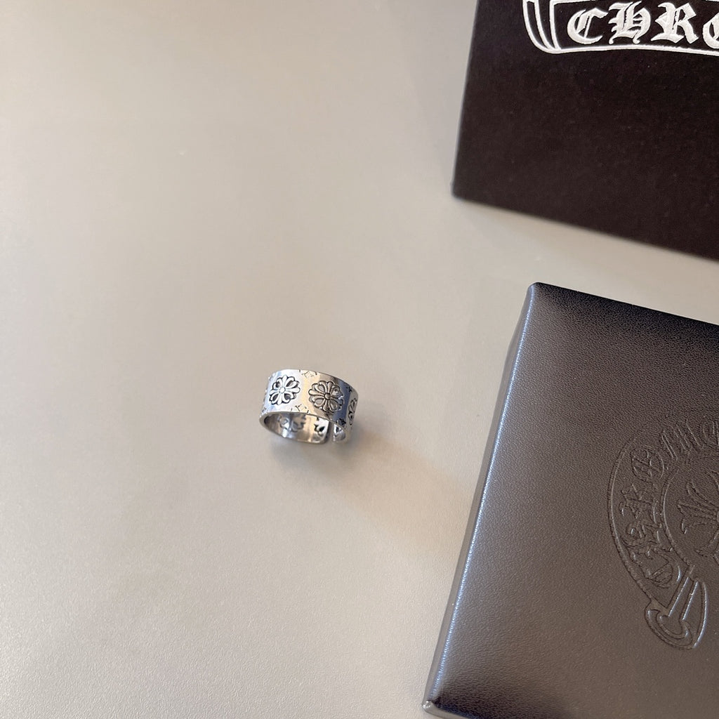 Chrome Hearts Wide Engraved Cylinder Ring - album image 2
