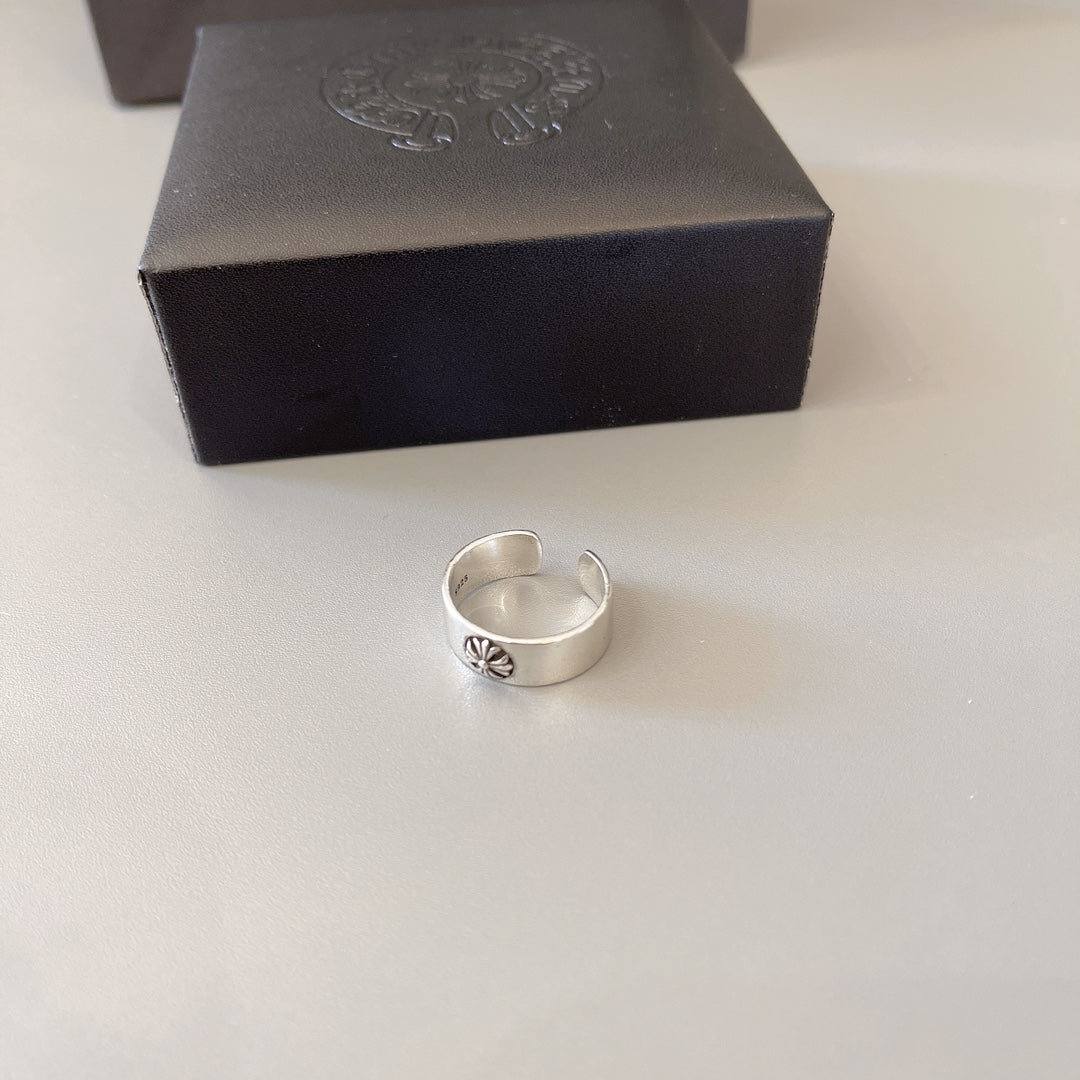 Chrome Hearts Open Edge Silver-Tone Band Ring - album image 8