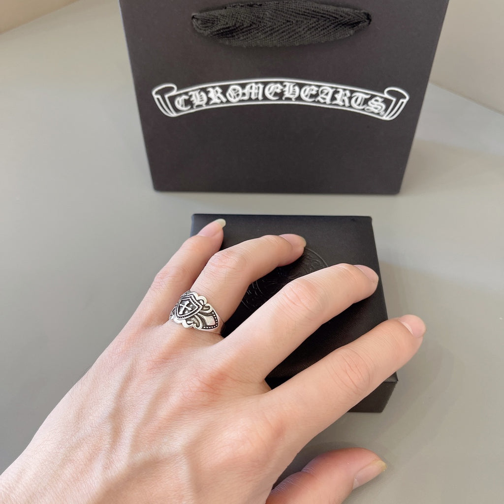 Chrome Hearts Compact Relief Signet Ring - album image 3