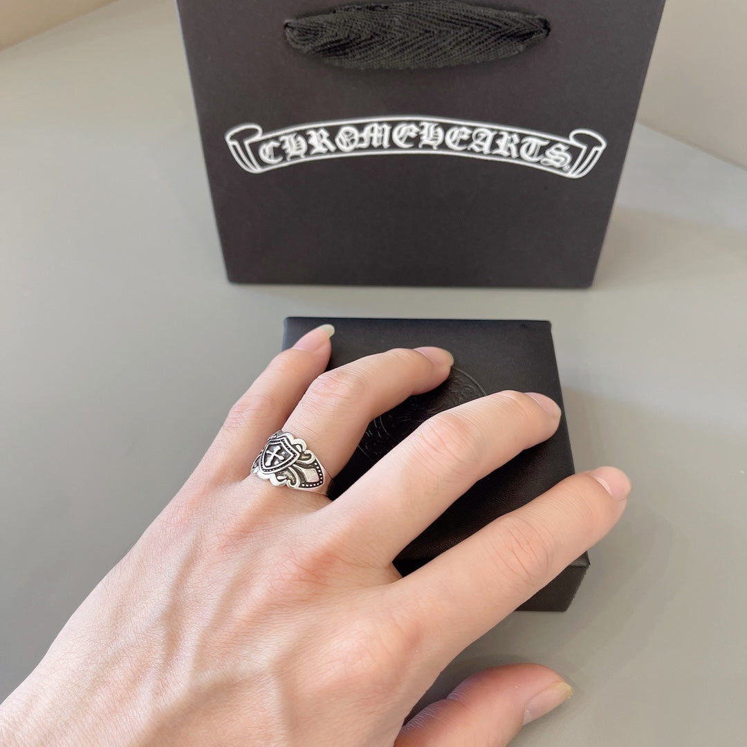 Chrome Hearts Compact Relief Signet Ring - album image 3