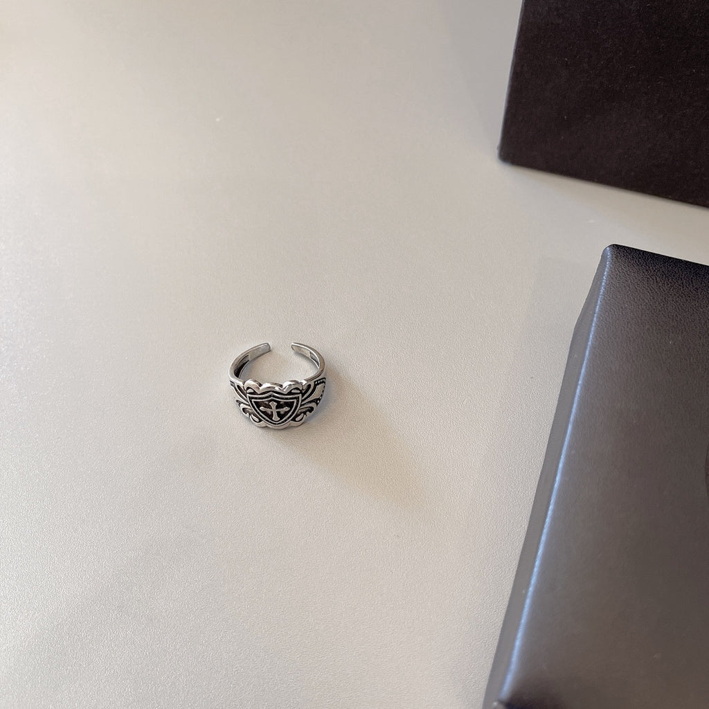 Chrome Hearts Compact Relief Signet Ring - album image 6