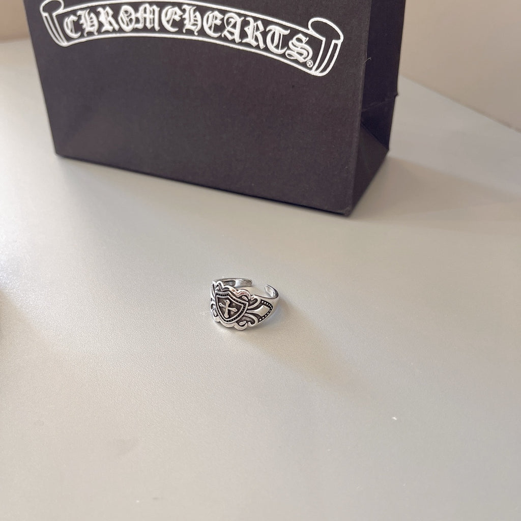 Chrome Hearts Compact Relief Signet Ring - album image 9
