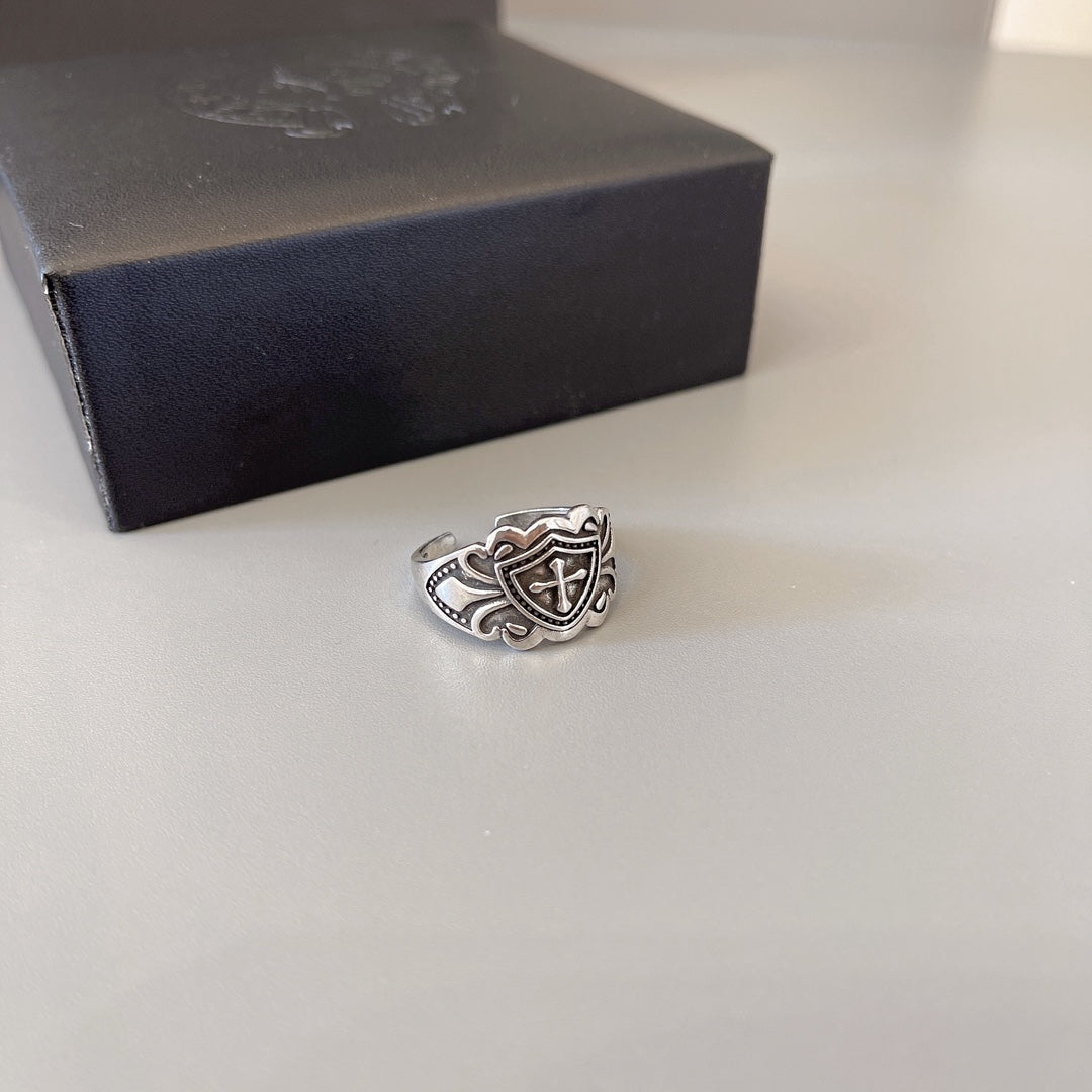 Chrome Hearts Compact Relief Signet Ring - album image 7