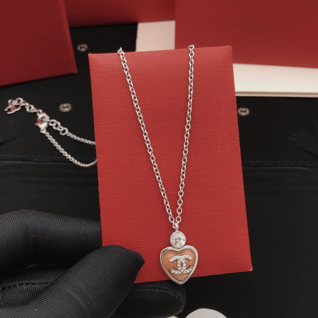 Chanel Pink Heart Necklace - album image 1