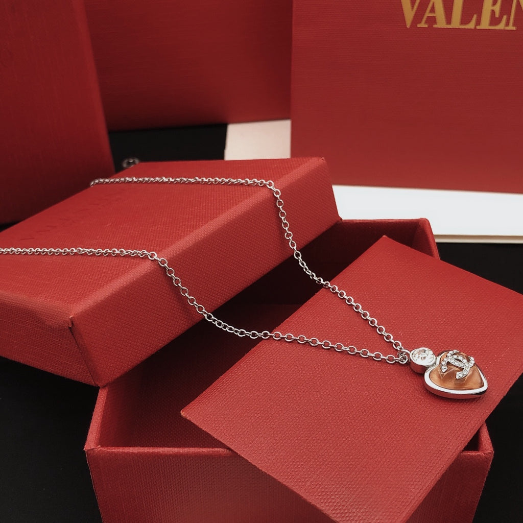 Chanel Pink Heart Necklace - album image 2