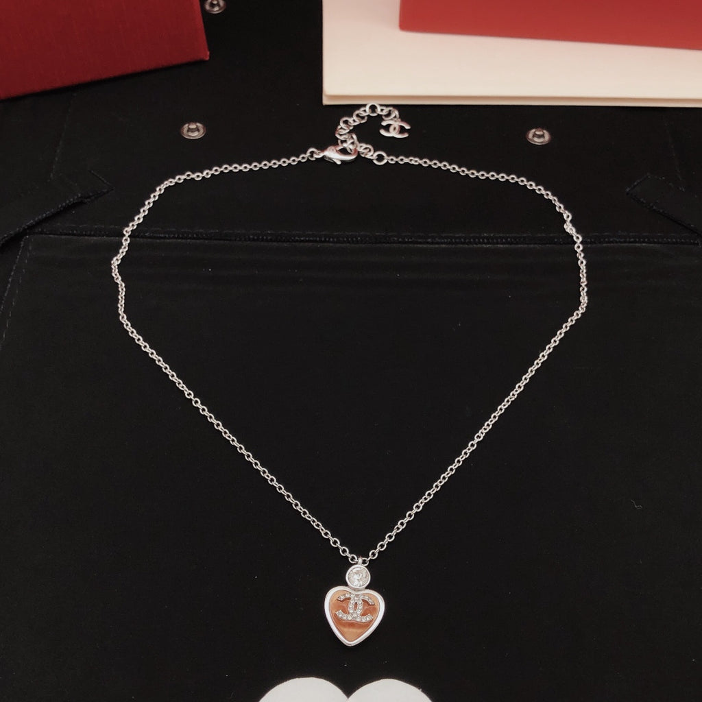 Chanel Pink Heart Necklace - album image 5