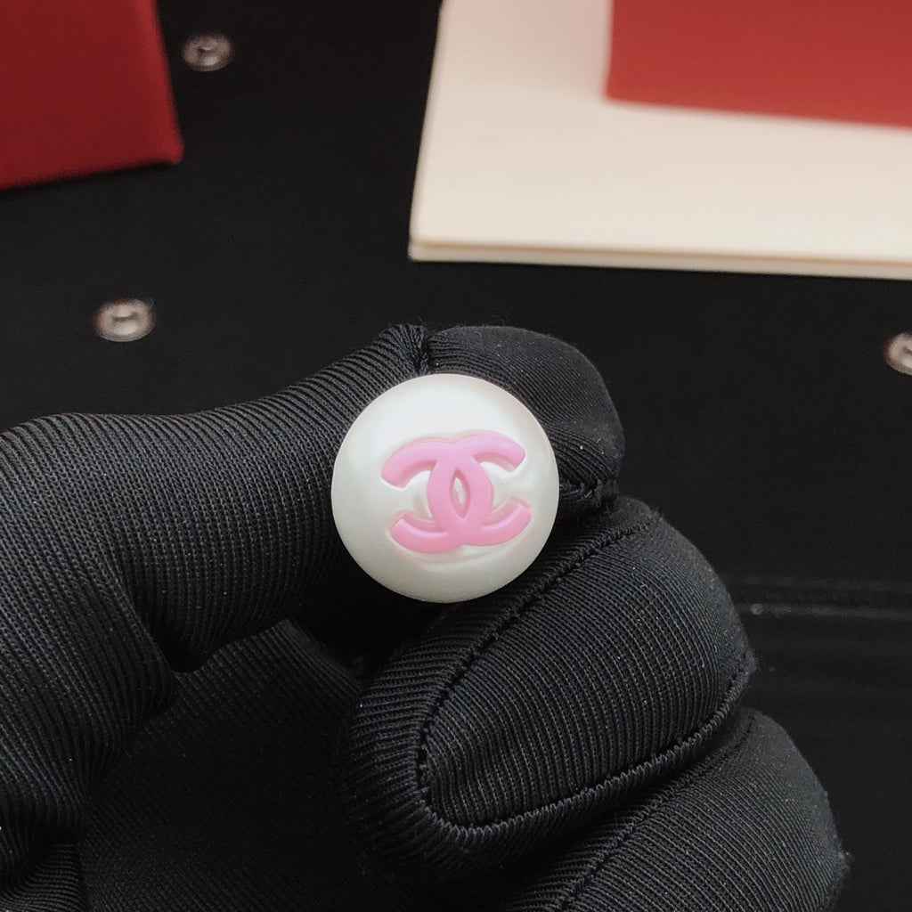 Chanel Pink Pearl Earrings - album image 2