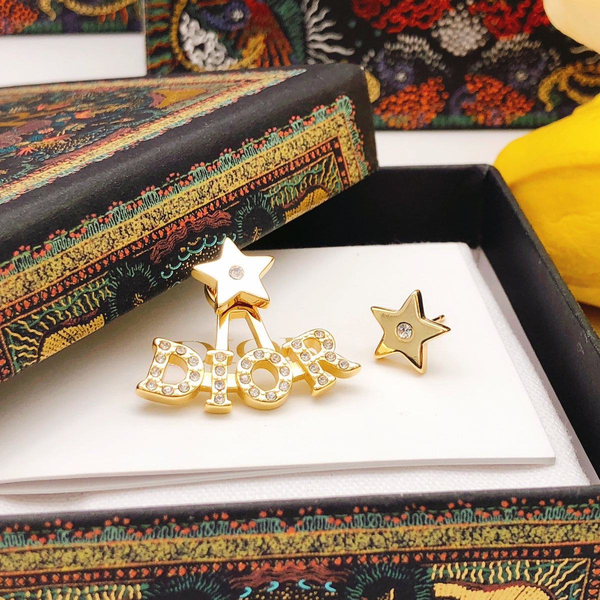 Dior Star and Letter Stud Earrings - product image 6