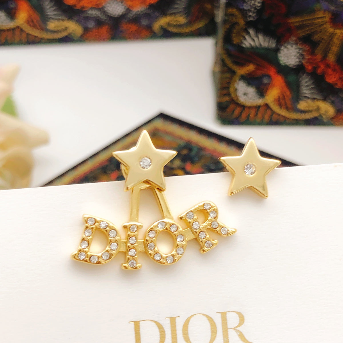 Dior Star and Letter Stud Earrings - product image 1